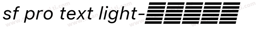 sf pro text light字体转换